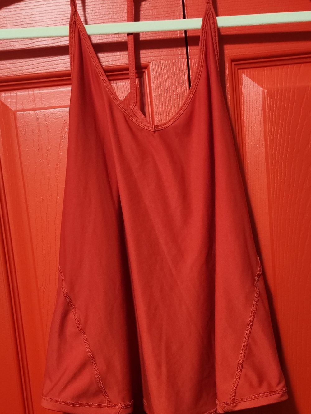 Red Spaghetti Strap Tank Top
